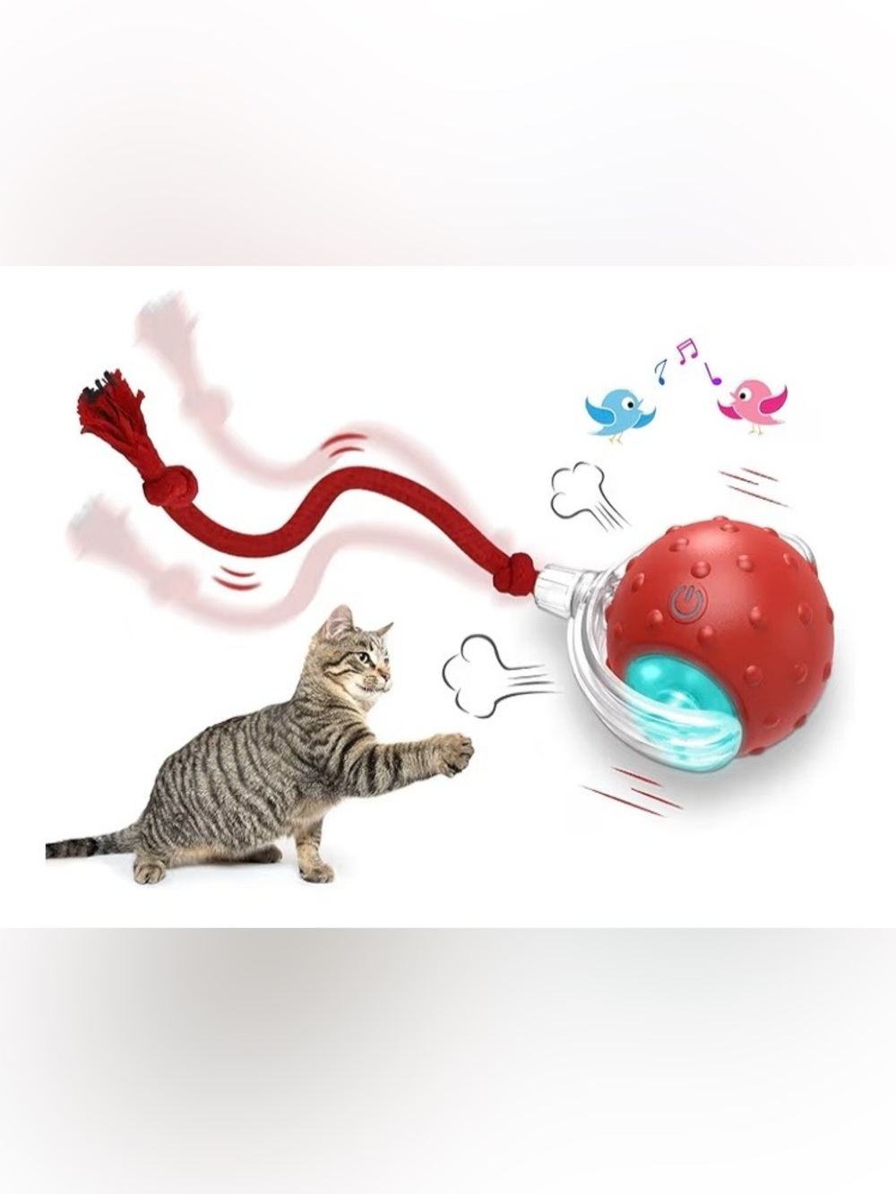 Interactive Cat Toys Ball for Indoor Cats, Motion Activate Cat Toys. NEW
